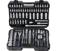 Projahn 1/4 3/8 1/2 Componenti Chiavi Meccaniche 182 Pz. 3 Ferri Valigetta