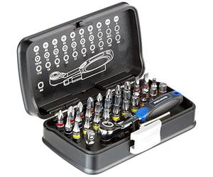 Projahn 1/4 Color-Bit-Box - Cassetta da 33 pezzi con mini cricchetti e chiavi Taglia unica