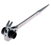 Projahn 2319221 - Chiave a cricchetto per ponteggi, da 19 x 22 mm, con martello e levachiodi integrati