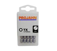 PROJAHN 2836-10 1/4" 50 mm T40 TX Bit Box - Argento (10 pezzi)