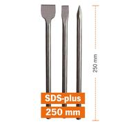 Projahn Piano 3tlg. Eco Sds-Plus Punta Scalpello Piatto Scalpello Spatola
