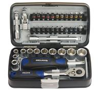 PROJAHN Set Di Chiavi A Bussola Mini 1/4" E Scatola Di Bit Combinata 394072