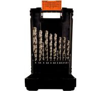 Projahn, Set di punte per trapano in cassetta di plastica, DIN 388, tipo SN 19 pz., 1-10 mm 60021