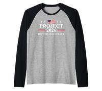Project 2026 Defend Democracy Protest Sign Fight Oligarchy Maglia con Maniche Raglan