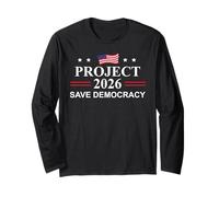 Project 2026 Save Democracy Defend Protest Fight Oligarchy Maglia a Manica