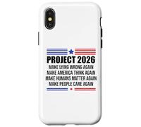 Project 2026 Sign Make Lying Wrong Again Make America Think Custodia per iPhone X/XS