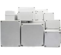 Project Box, copertura in plastica ABS IP67 scatola di giunzione elettronica, custodia impermeabile per fai da te (1 pz -110 x 80 x 85mm), Grigio Chiaro