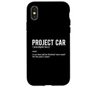 Project Car Defintion - Ragazzo della macchina muscolare appassionato di auto da corsa Custodia per iPhone X/XS