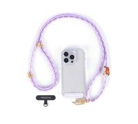 project-cb Collana Per Telefono Regolabile A Tracolla E Intorno Al Collo 1,Toppa Per Cordino Cellulare 2,Tracolla per Telefono,Cinturino per Telefono Regolabile 80-160cm(Viola-G)