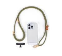 project-cb Collana Per Telefono Regolabile A Tracolla E Intorno Al Collo 1,Toppa Per Cordino Cellulare 2,Tracolla per Telefono,Cinturino per Telefono Regolabile 80-160cm(Verde-G)