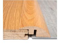 Project DIY Barra di riduzione della soglia della rampa in rovere europeo, lunghezza 900 mm, larghezza 22 mm, larghezza 59 mm, per pavimenti in laminato, vinile, moquette e legno (rovere laccato)