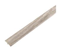 Project DIY® Soglia autoadesiva regolabile in PVC, 900 mm x 38 mm, profilo a T, altezza del pavimento dei ponti 7-21 mm, durevole per aree ad alto traffico, diversi colori (grigio chiaro)