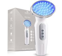 Project E Beauty Blue LED+, Trattamento acne con luce Led blu a 415 nm, terapia anti acne, rimozione di brufoli e cicatrici, riduce l'infiammazione, dispositivo facciale calmante per un effetto liscio
