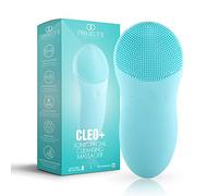 Project E Beauty CLEO + Sonic Face Cleanser | Spazzola esfoliante per pulizia profonda in silicone impermeabile Dispositivo di trattamento per la cura della pelle senza fili portatile ricaricabile USB
