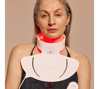 Project E Beauty LumaLux Neck & Dec Pro - Maschera per terapia della luce LED, 800 LED, 5 lunghezze d'onda, infrarossi profondi 1072 nm, 8 modalità