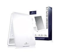 Project E Beauty Mirrorvio Plus, specchio da viaggio a LED, con 3 modalità di illuminazione a LED, specchio per il trucco con ingrandimento 1x 3x 5x, sensori integrati con luce dimmerabile,