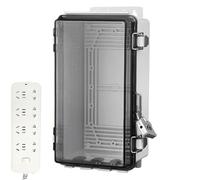 Project Enclosure Box | Weatherproof Electrical Case, Lockable Transparent Cover, ABS Junction Box | Wall-Mounted Protection Ensuring Safe Power Connections for Outdoor, Industrial, Residentia
