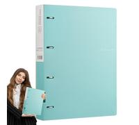 Project Folders - 4-Hole Document Folder Project Organizer For A4 Paper | Wide Steel Ring Binder With D-Clamp For School And Home Storage | Clear Categorization For Important Papers And Office Documen