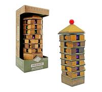 Project Genius Puzzle in legno 3D a forma di pagoda cinese, labirinto meccanico, regalo per bambini dagli 8 anni in su, adolescenti e adulti, serie True Genius ispirata all'architettura antica