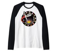 Project Hail Mary Spaceship Mission Badge Poster Maglia con Maniche Raglan
