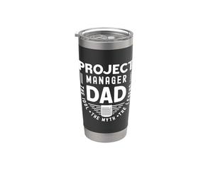 Project Manager Papà The Idol The Agile Coach Project Manager Bicchiere termico in acciaio inox doppia parete