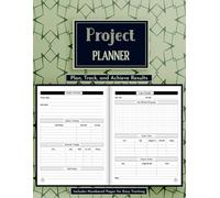 Project Planner: Project Management Logbook with Numbered Pages, Checklists, Project Index, Budget, Sketch Area, and Task Tracker | Plan, Track, and Achieve Results |
