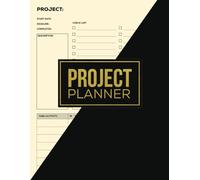 Project Planner: Work Organizer, Project Management Notebook With Checklist, Gantt Chart, Project Journal With Calendar, Schedule, Time, Large 8.5 x ... Follow Up Planning Blank Book For Men, Women