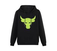 Project Rock Brahma Bull Men's Black Hoodies Unisex Pullover Sweatshirts M