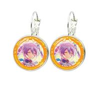 Project SEKAI Anime Game Wonderlands×Showtime Orecchini a gancio francese cabochon in vetro da donna gioielli
