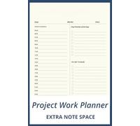 Project work planner: Work-focused daily tracker with checklists, 180 sheets, and extra note pages
