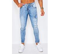 PROJECT X PARIS JEANS COLOR BLU 98% COTONE 2% SPANDEX UOMO PERFETTO PER QUOTIDIO E STREET WEAR CON TAGLIA 31 REF TU20034-BL-31