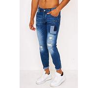 PROJECT X PARIS JEANS COLORE BLU 98% COTONE 2% SPANDE UOMO ADATTO PER QUOTIDIO & STREETWEAR CON TAGLIA 34 REF TU20020-BL-34