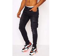 PROJECT X PARIS Jeans Colore: nero 98% cotone, 2% spandex per uomo, ideale per tutti i giorni e streetwear, con taglia 36