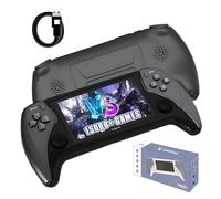 Project X PRO Console di Gioco Portatile Retrò Console Portatile 15000 Giochi 20 Emulatori,Schermo IPS da 4,3″ Console Retro Game,Collega la TV/Riproduzione video/Ascolto musica/E-book (Nero-64G)