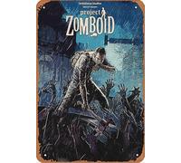 Project Zomboid Shadow Tin Painting Tin Sign Metal Sign Vintage Metal Sign Poster Cafes Office Game Club Bar Decorazione da parete per la casa, 20 x 30 cm