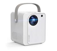 Projector BW-VP7 Mini Projector with Speaker 5000Lux Wireless Screen Mirroring Portable WiFi Outdoor Projector for Smartphone Family Entertainment (Color : Black Size : 131215cm)(13*12*15cm White)