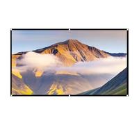 Projector Screen, 16:9 Anti-Light Anti-Crease Projection Cloth, 4K HD Foldable Portable Movie Screen, 60-130 Inch Home Cinema Theater Shutter, Presentation Display, Resistant