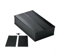 Projektbox in alluminio per scheda elettronica fai da te PCB Gehäuse 200x106x55mm nero robusto
