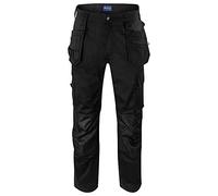 Projob Pantaloni cargo elasticizzati da uomo, Nero , 90