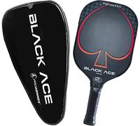 PROKENNEX Black Ace Pro - Racchetta da pickleball con superficie in fibra di carbonio Toray 700, impugnatura comoda