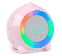 PROKING - Sveglia per bambini, luminosa a LED, digitale, sveglia, luce notturna, ragazza, ragazzi, giorno di notte, bambino, volume regolabile, Snooze sveglia in USB, ricarica
