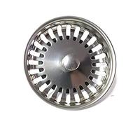 ProKira Piletta universale 3,5 pollici (ø80 mm), per lavelli con controllo manuale, in acciaio inossidabile