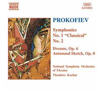 Sergei Prokofiev SYMPHONIES NOS. 1 classical and 2 (CD) Album