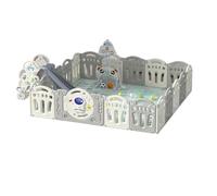 Prokoke Recinto per Bambini, Box Bambini, Box Neonato con Materassino Infantile Pieghevole Grande Interni ed Esterni, Centro Attività Parco Giochi per Bambino con Schiuma Anticollisione (Y 12+2 Combo)