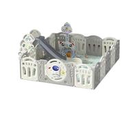 Prokoke Recinto per Bambini, Box Bambini, Box Neonato con Materassino Infantile Pieghevole Grande Interni ed Esterni, Centro Attività Parco Giochi per Bambino con Schiuma Anticollisione (Y 16+2 Combo)