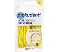 Prokudent Spazzola interdentale ISO 4 1 x 32 pezzi Ø 3,5 mm, pulizia intensiva tra i denti, facile e sicuro da usare
