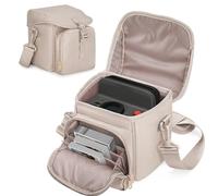 Prokva Borsa a tracolla per fotocamera compatibile con Polaroid Now 2nd Instant Camera, borsa a tracolla con tracolla regolabile, marrone chiaro