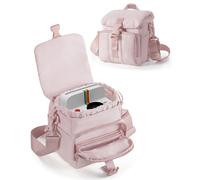 Prokva Custodia a Tracolla per Polaroid con Tasca per Pellicole, Rosa | Compatibile con serie Polaroid Now I-Type/ Now+ I-Type/ OneStep+/ OneStep 2 VF/ Flip/ Go, solo borsa vuota