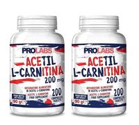 PROLABS Acetil L-Carnitina 2 X 200 cps ( 400 ) da 200 mg Carnitina Bruciagrassi