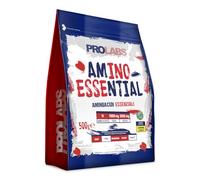 PROLABS - EAA Aminoacidi Essenziali AMINO ESSENTIAL Fermentati Polvere 100% Veg con BCAA Ramificati 2:1:1 e Vitamina B6, Amminoacidi Essenziali Post Intra Workout, Integratore per Sportivi 500g Limone